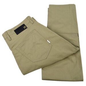 PT TORINO DENIM Mens Khaki SOUL 5 Pocket Cotton Blend Stretch Pants 33 NWT